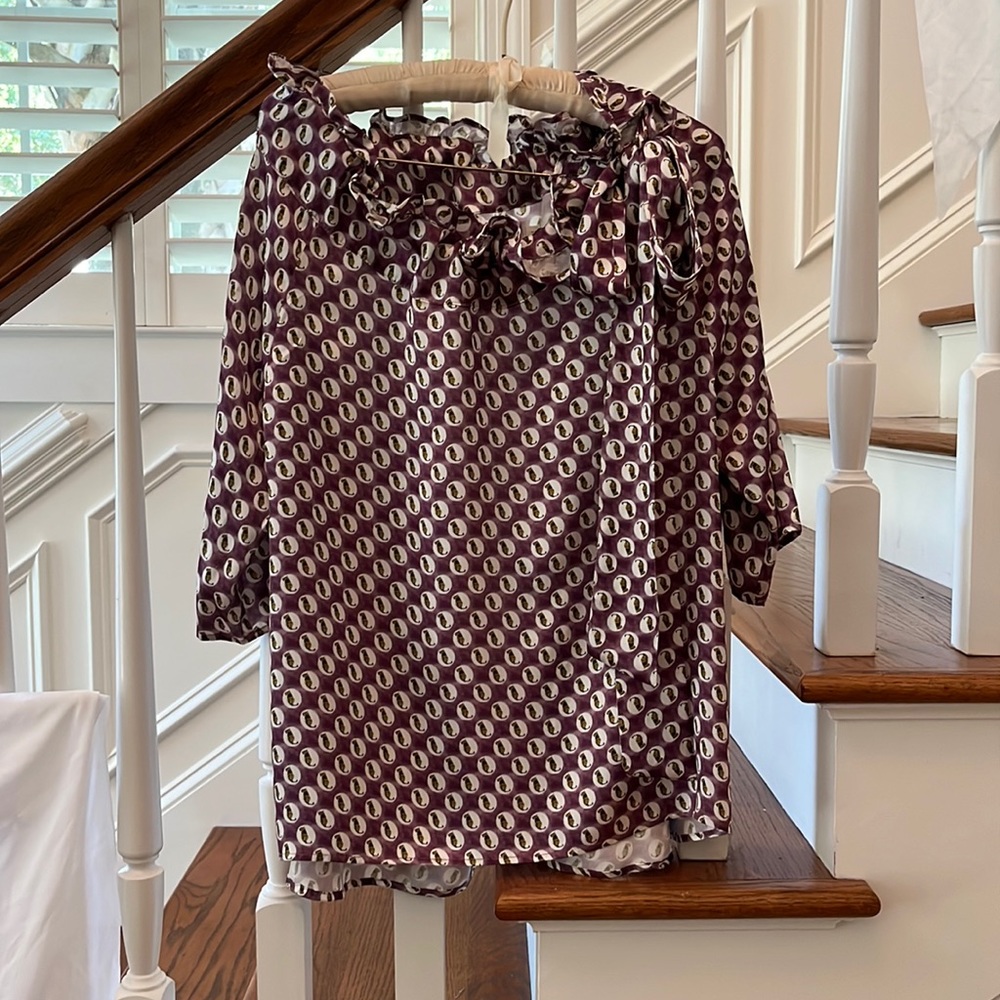 Never A Wallflower Purple Tiger Top